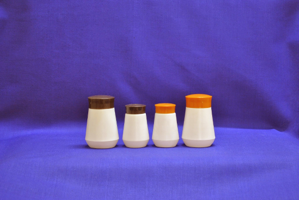 Custom Made Conical Shape Hing Bottles<